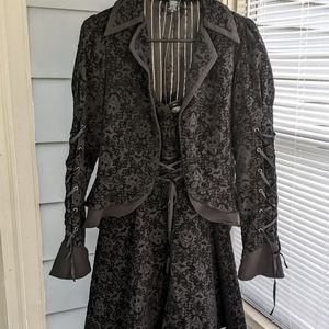 NBC Flocked Dress and Jacket SOLD OUT